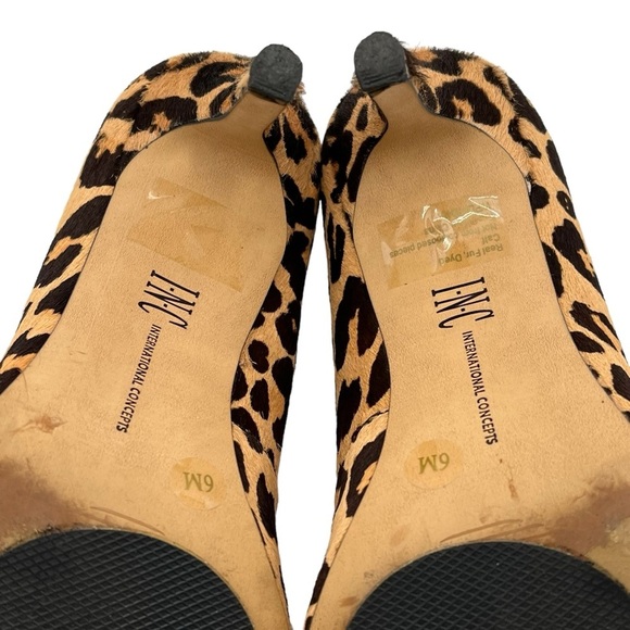 INC Women Zitah7 Leopard Slip On Heeled Pumps Size 6 - Picture 8 of 9